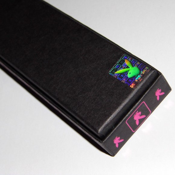 Playboy Necklace Crystal Rainbow Heart Bunny Charm - Picture 5 of 15